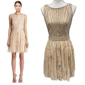 Aidan Mattox Beaded, Sequined, Formal, Cocktail Dress